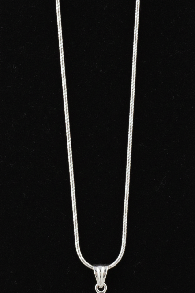 Elegante Fuchsschwanzkette aus 925er Sterlingsilber 55 cm