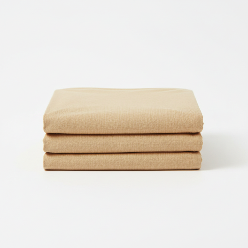 Bio-energetisches Spannbetttuch „Sahara-Beige“ (180–200 x 200 cm)
