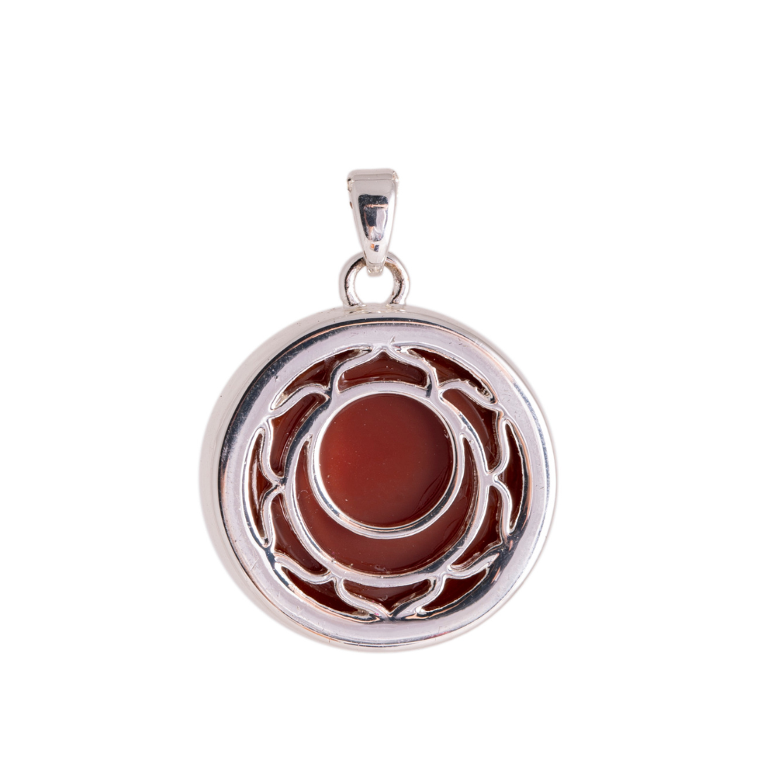 Sakral-Chakra Anhänger mit Karneol und Kette